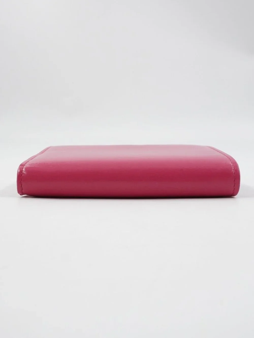 Saint Laurent Women's Trifold Wallet In Smooth Pink Leather With Gold Accents - Picture 5 of 15